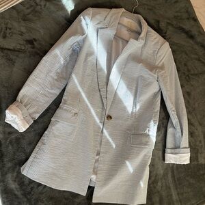 Joie Black and White Striped Jacket